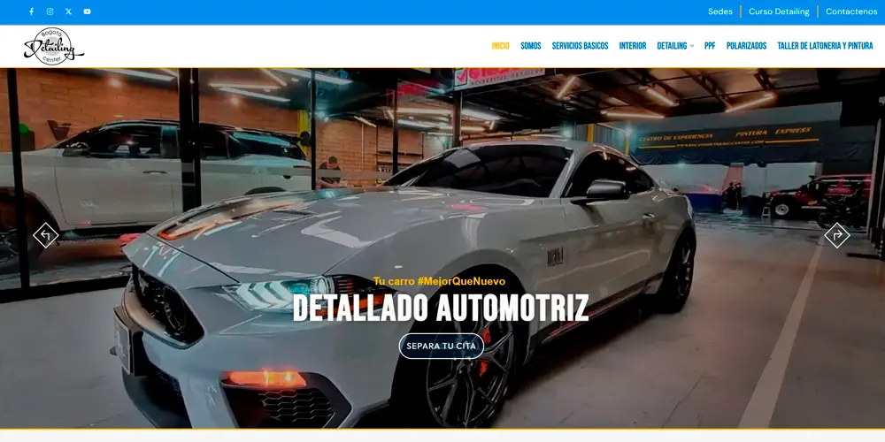 Web Bogota Detailing Center